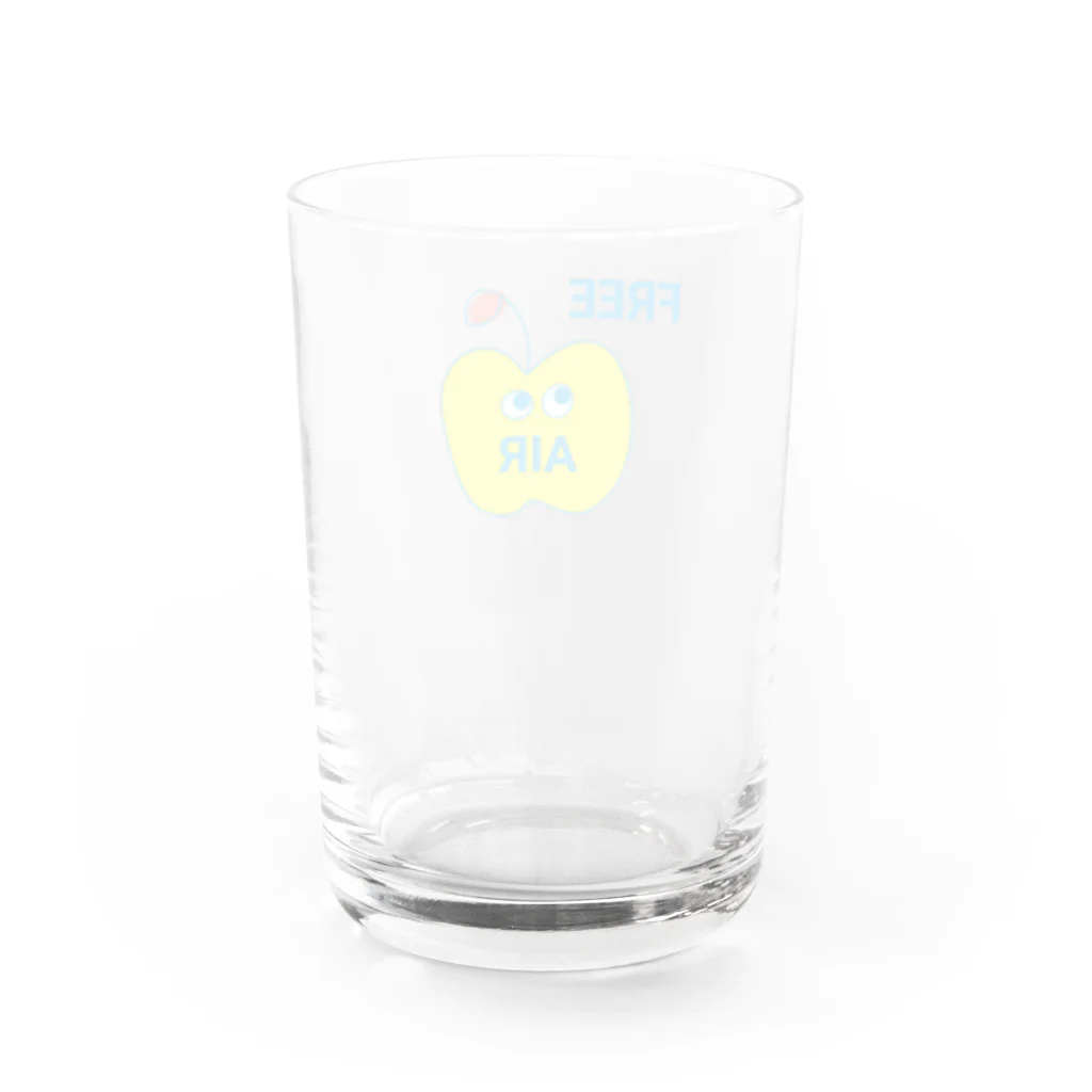 floatingtimesのエアーアップルくん Water Glass :back