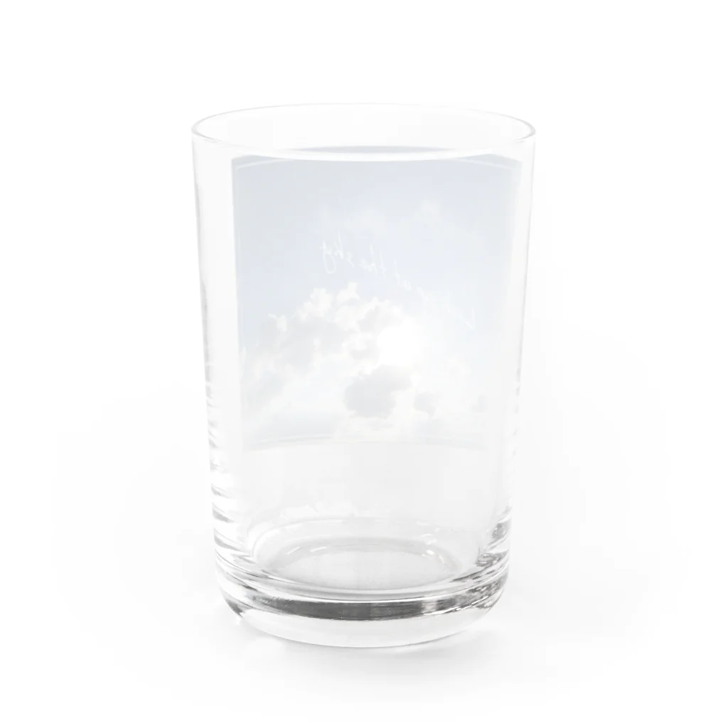 さら｜空コレクターのきょうのそら「青空」 Water Glass :back