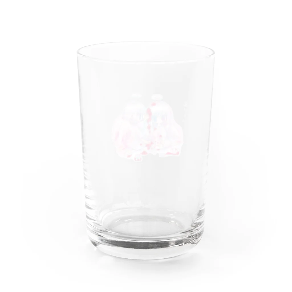 猫と睡眠薬の苺ジャム天使 Water Glass :back