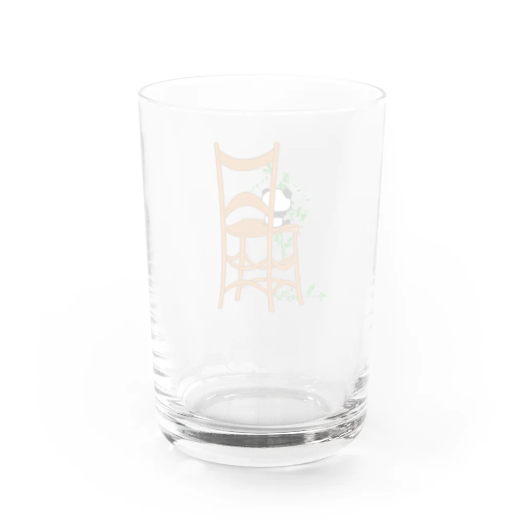 ぐずぐず夫の店のモシャモシャ食う子パンダ Water Glass :back