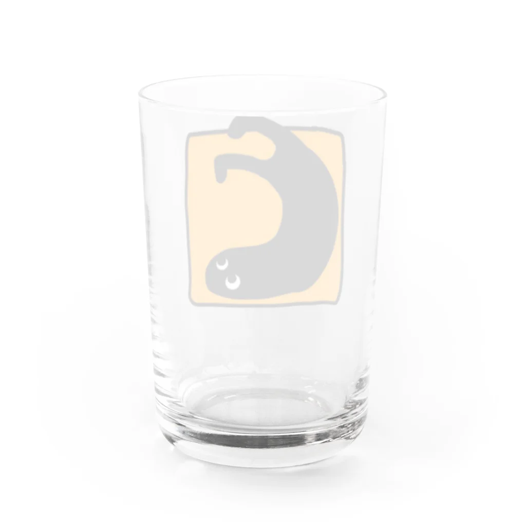 村山's STYLEの自由気ままな黒いようせい Water Glass :back