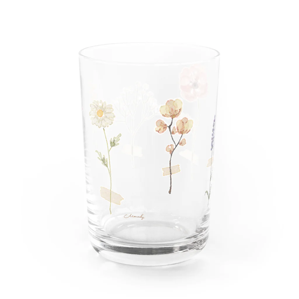 ＊momochy shop＊の実物写真あり❁ドライフラワー Water Glass :back