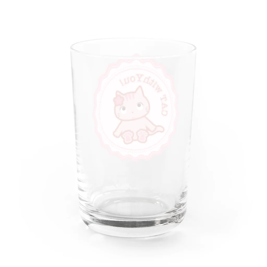 夙川育ち＠ネットショップのCAT WITH YOU Water Glass :back