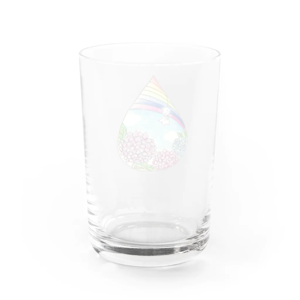 たけのみせの雨上がりの6月 Water Glass :back