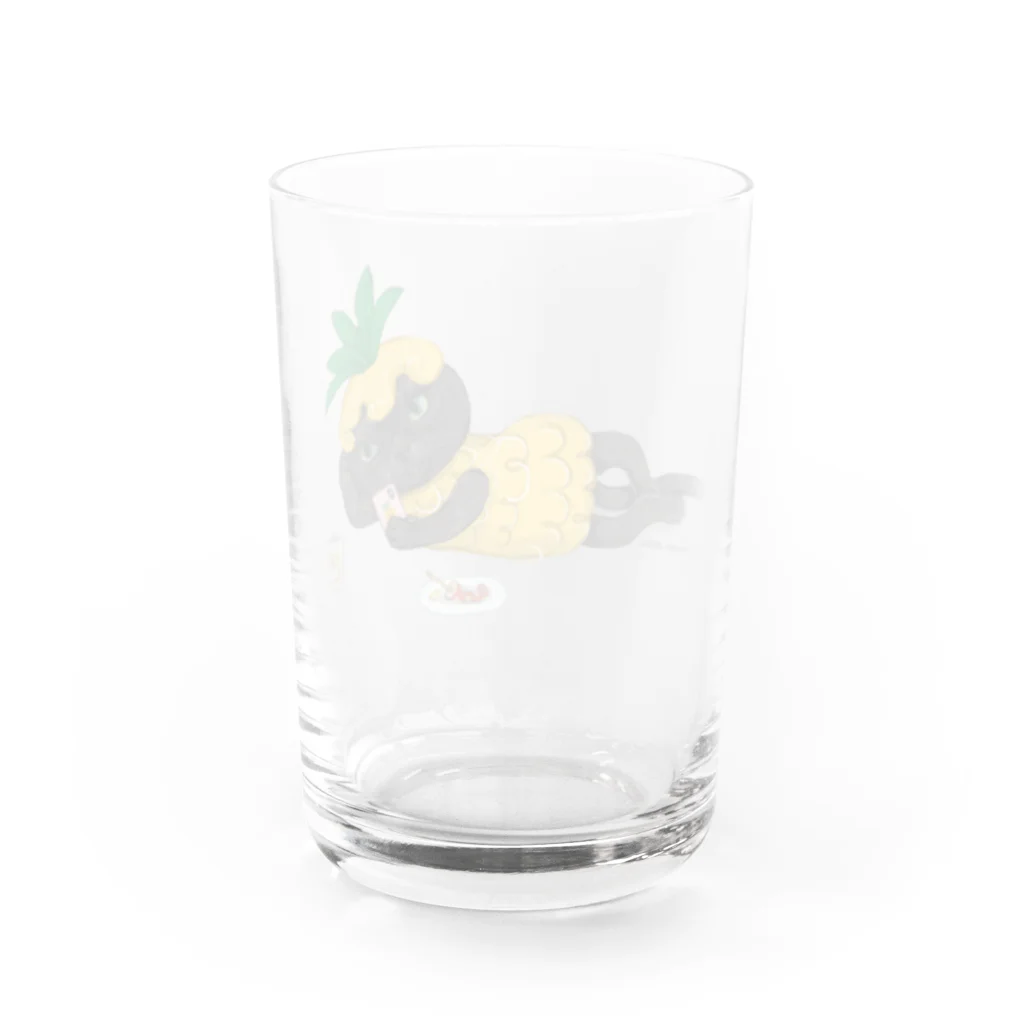 wokasinaiwoのパイナップルジジ Water Glass :back