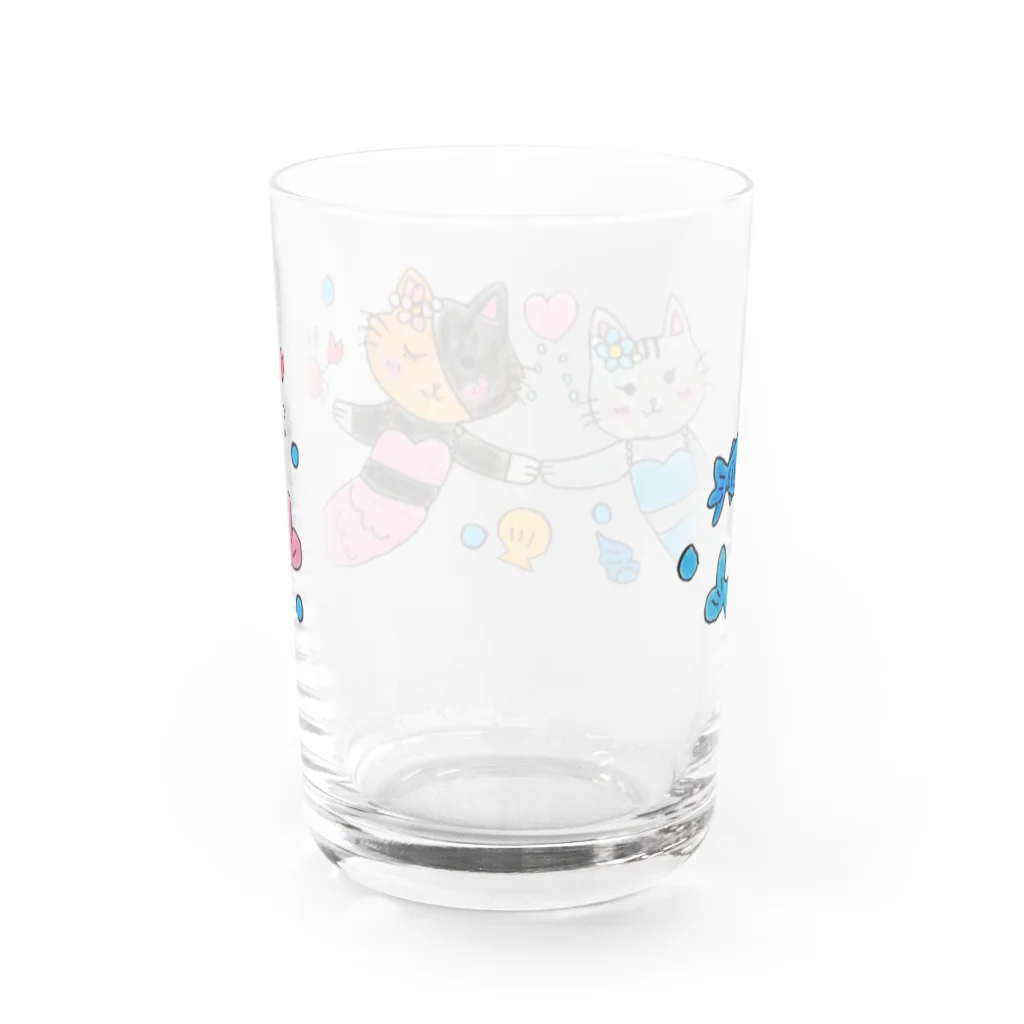 See＆You(シーユー)のマーメイドちろるとちょこ Water Glass :back