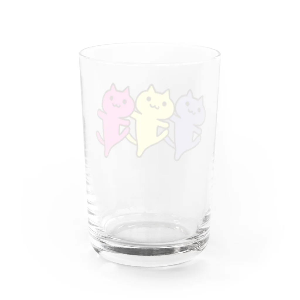 にざかなやのダンシンにゃーん Water Glass :back