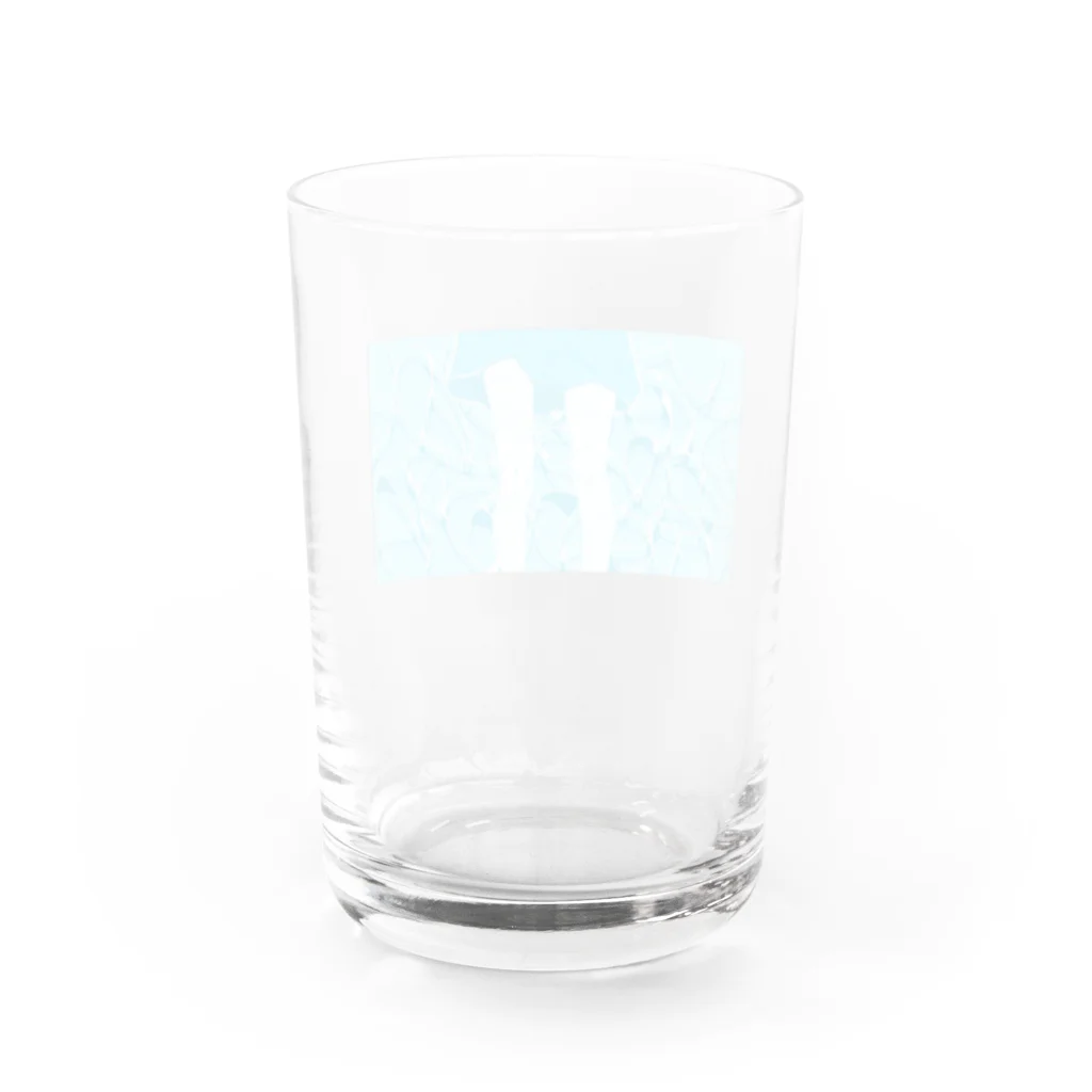 すいすいおよぐのプールの女の子 Water Glass :back