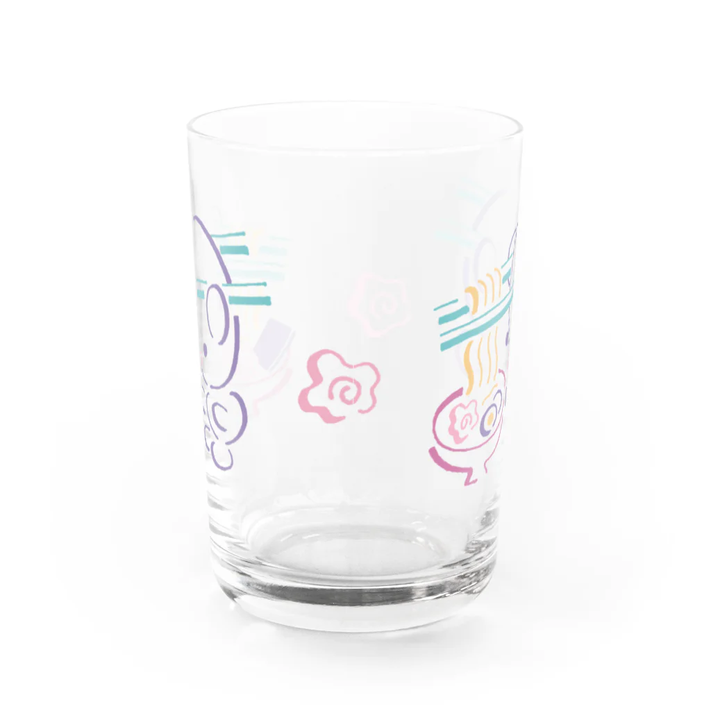 ヌトグランのミミハシ・らぁめん Water Glass :back