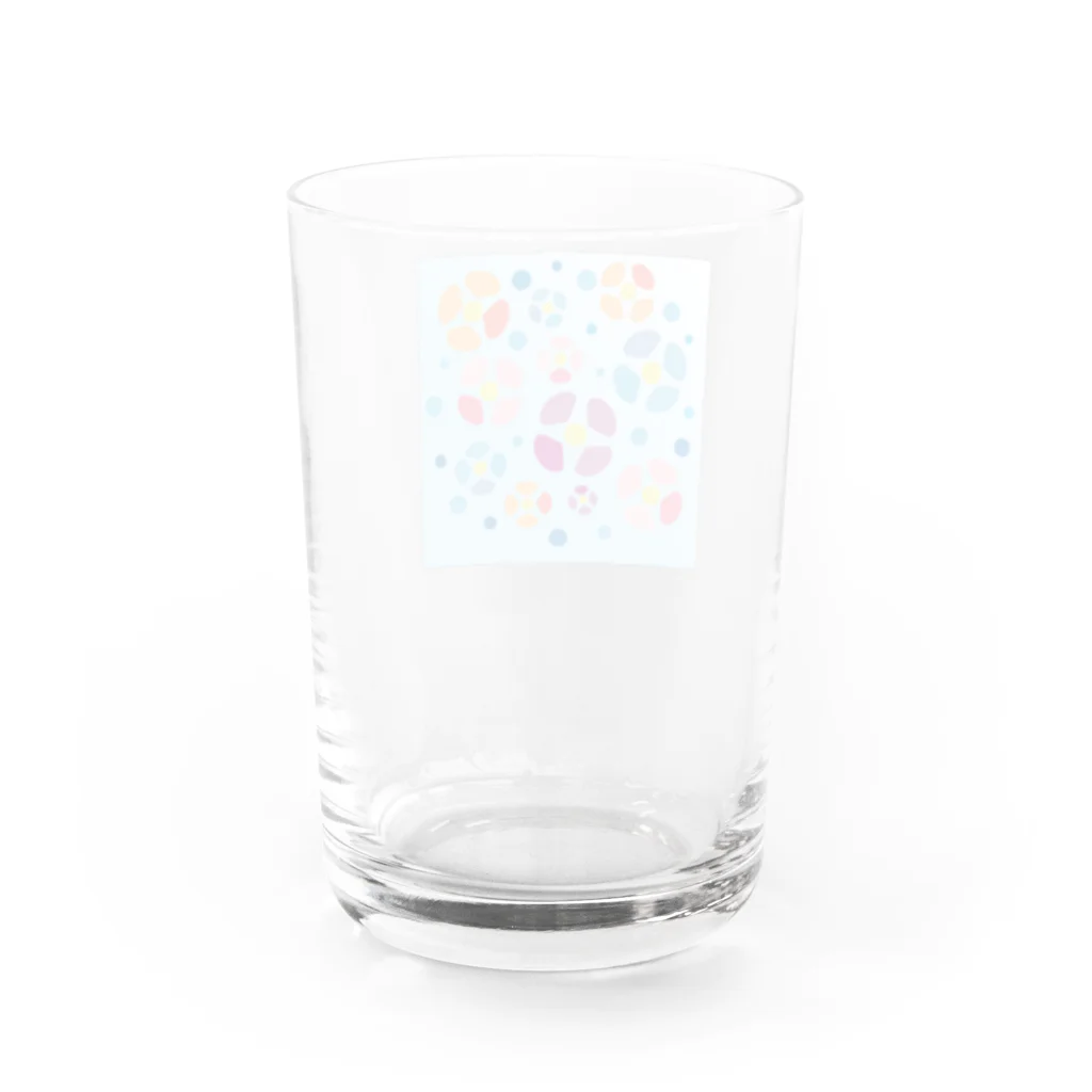 しづくの涼しげな夏の花 Water Glass :back