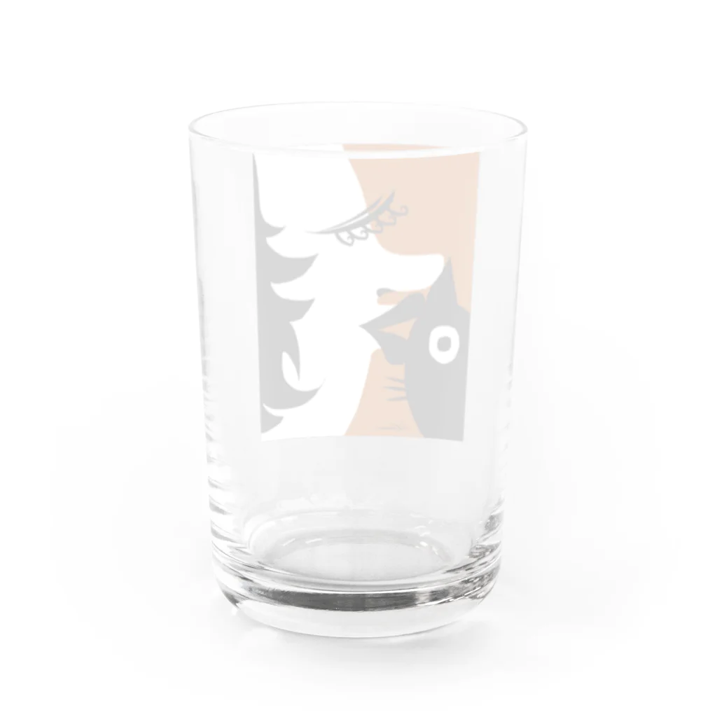 KAALの猫にキス Water Glass :back