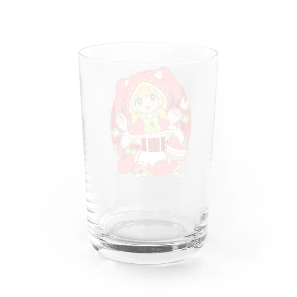 かわいいもののおみせ　いそぎんちゃくのうさぎリンゴ赤ずきんちゃん Water Glass :back