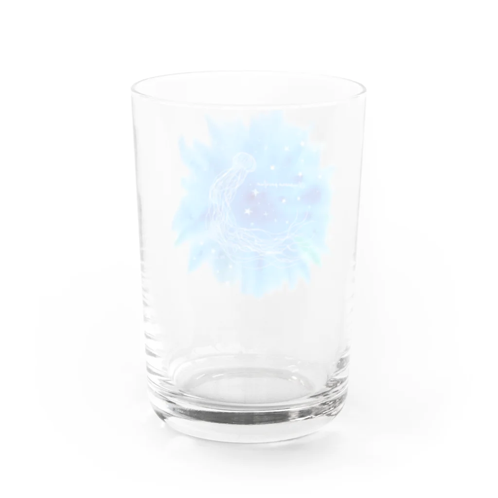 Hi*roomのアカクラゲと星がはじける海 Water Glass :back