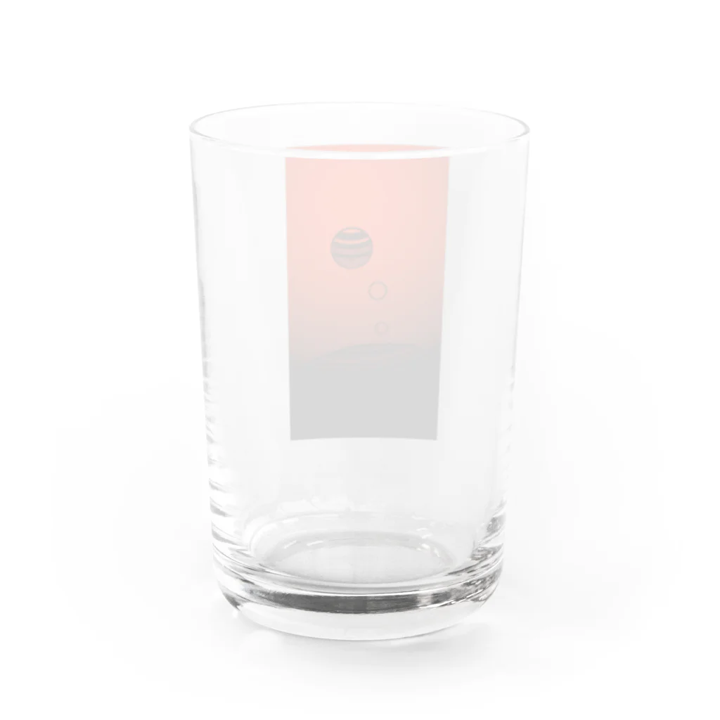 FA-poohの丸。シンプル Water Glass :back