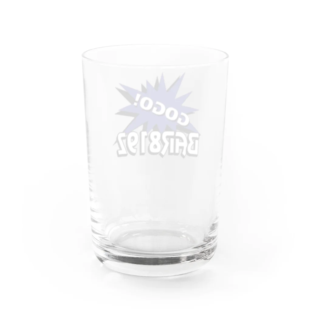 パチスロBar8192@営業中のBar8192ロゴTシャツ Water Glass :back