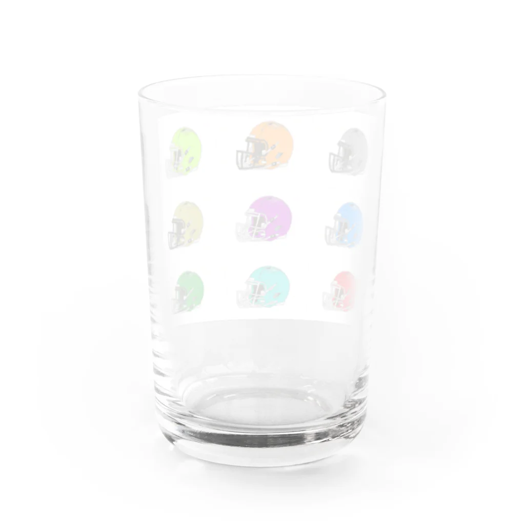 も ん た @もんたnightTVのアメフトヘルメット Water Glass :back