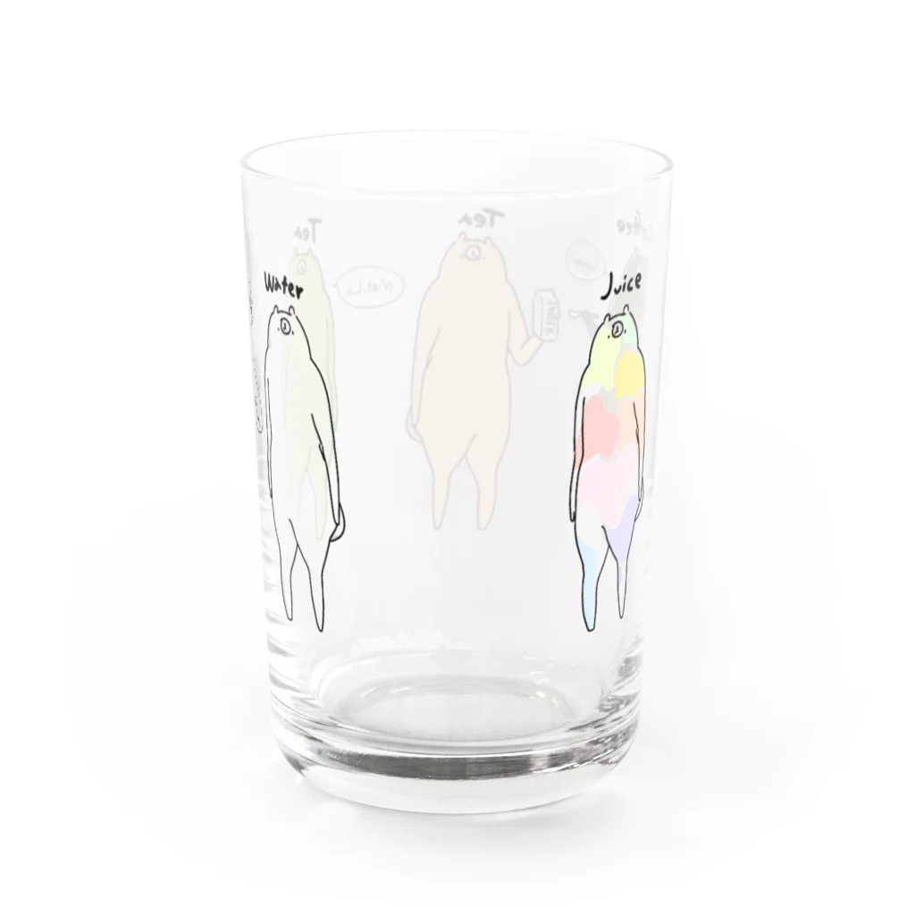クマ・サピエンスのKumasapiens Water Glass :back
