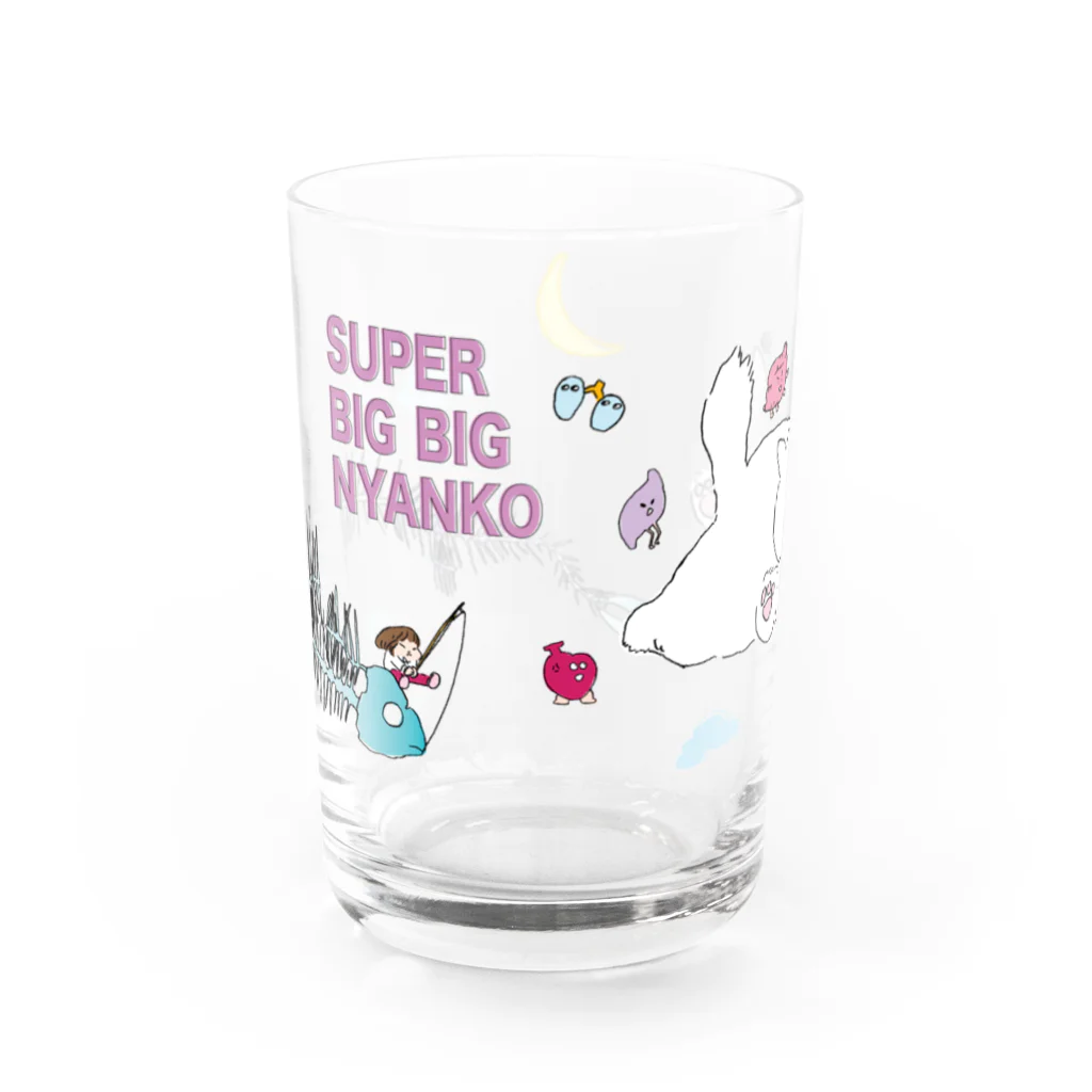 nakashinのSUPER BIG BIG NYANKO Water Glass :back