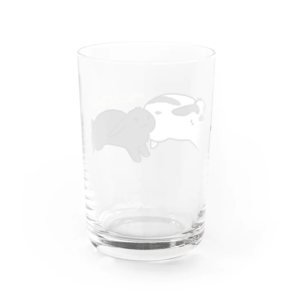 ふくはな工房のなかよしたれみみーず Water Glass :back