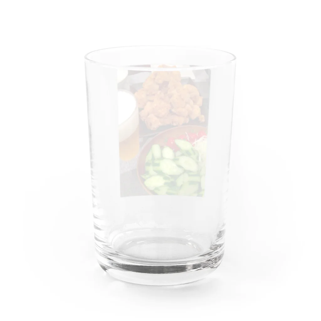 ハーミットのからあげきゅうりビール Water Glass :back