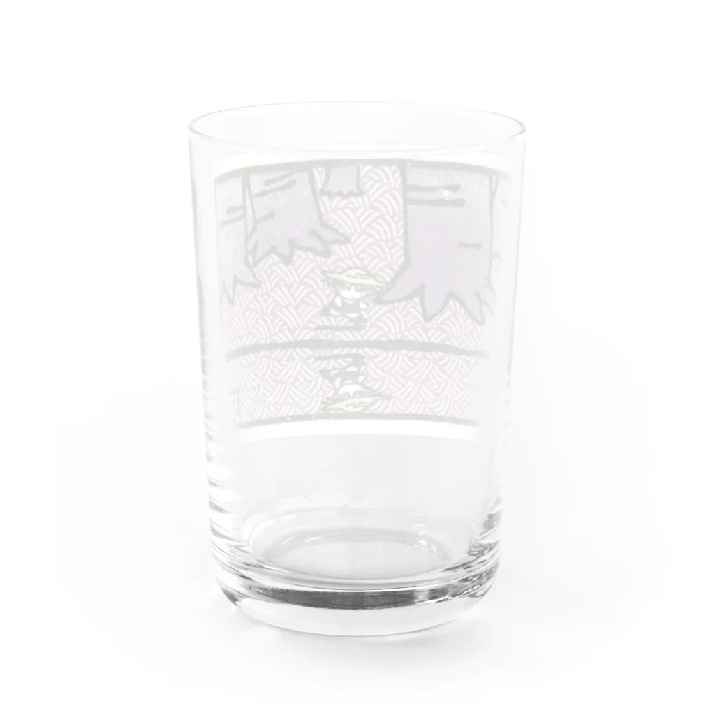 なまらやの川辺のなまらくん Water Glass :back