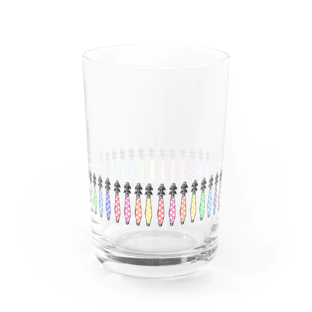 太幸丸のイガ針(ドット) Water Glass :back