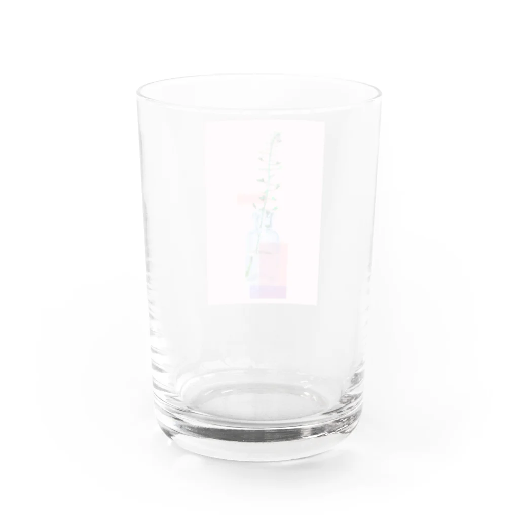 のののの店のぺんぺん草枠あり Water Glass :back