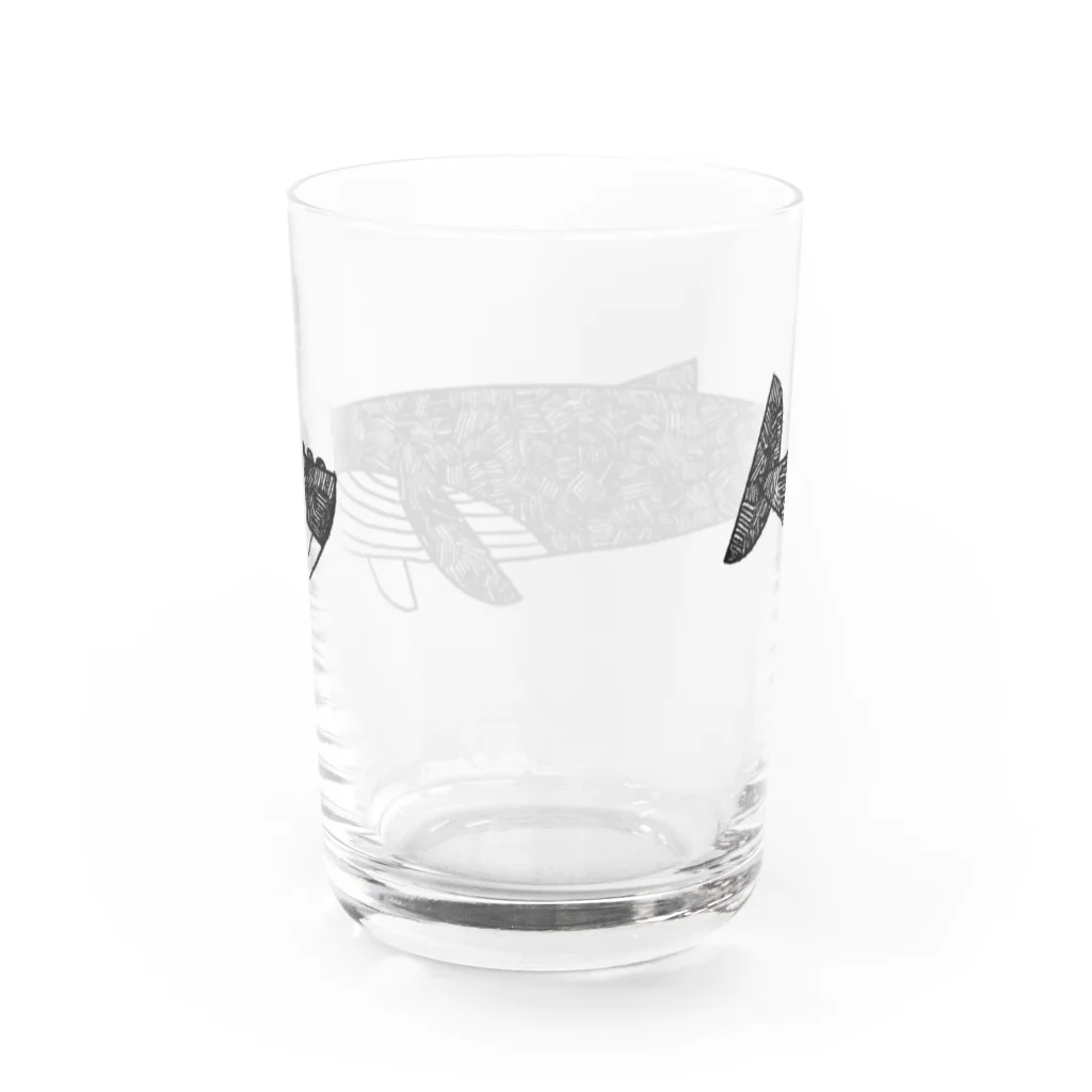 岡田侑大／グラフィックデザイナーのザトウクジラ Water Glass :back