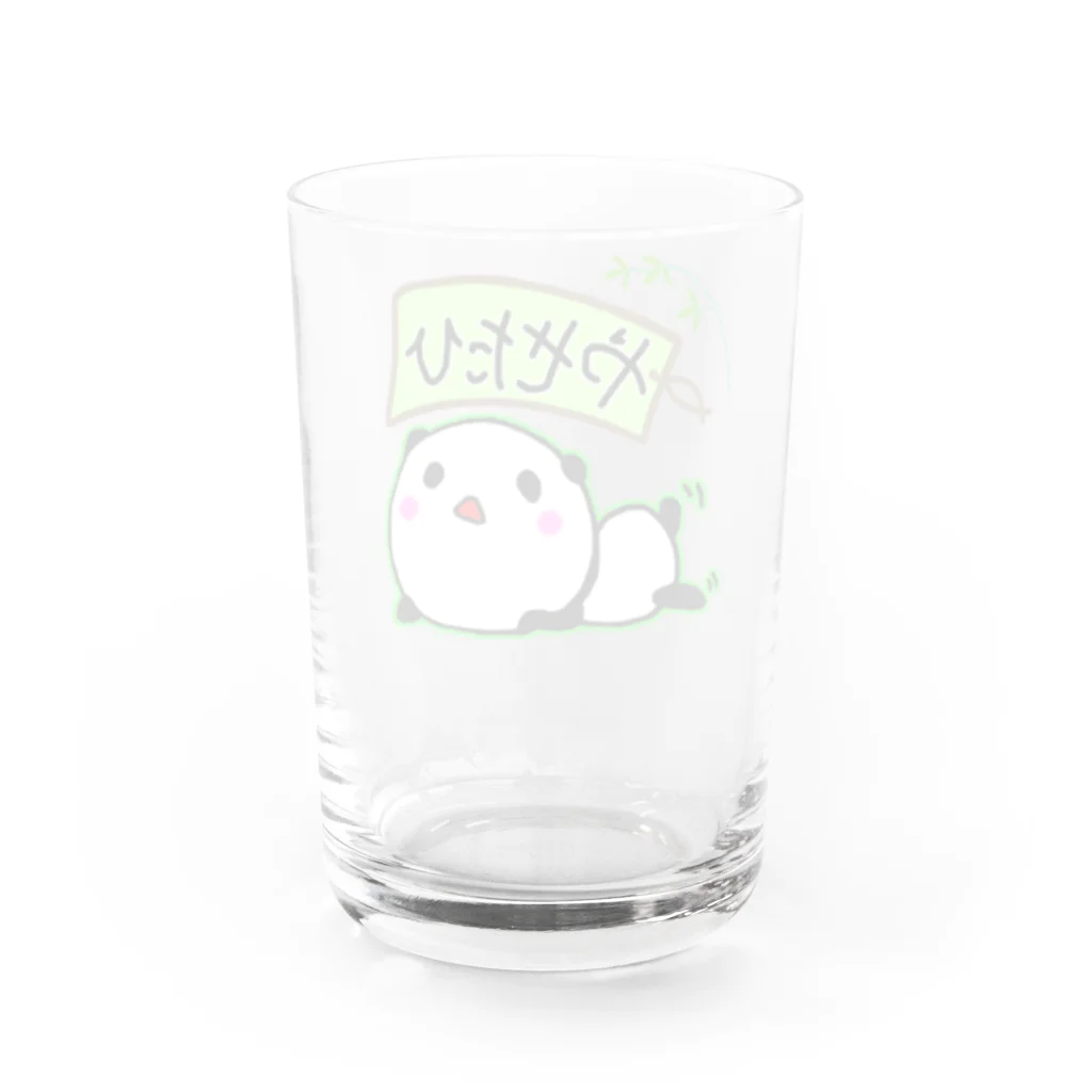 コロナに負けるなのやせたいパンダ君 Water Glass :back