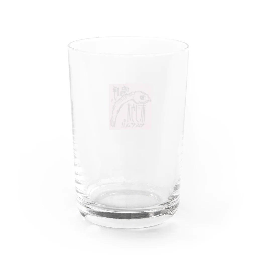 よかったらどうぞのにぼし Water Glass :back