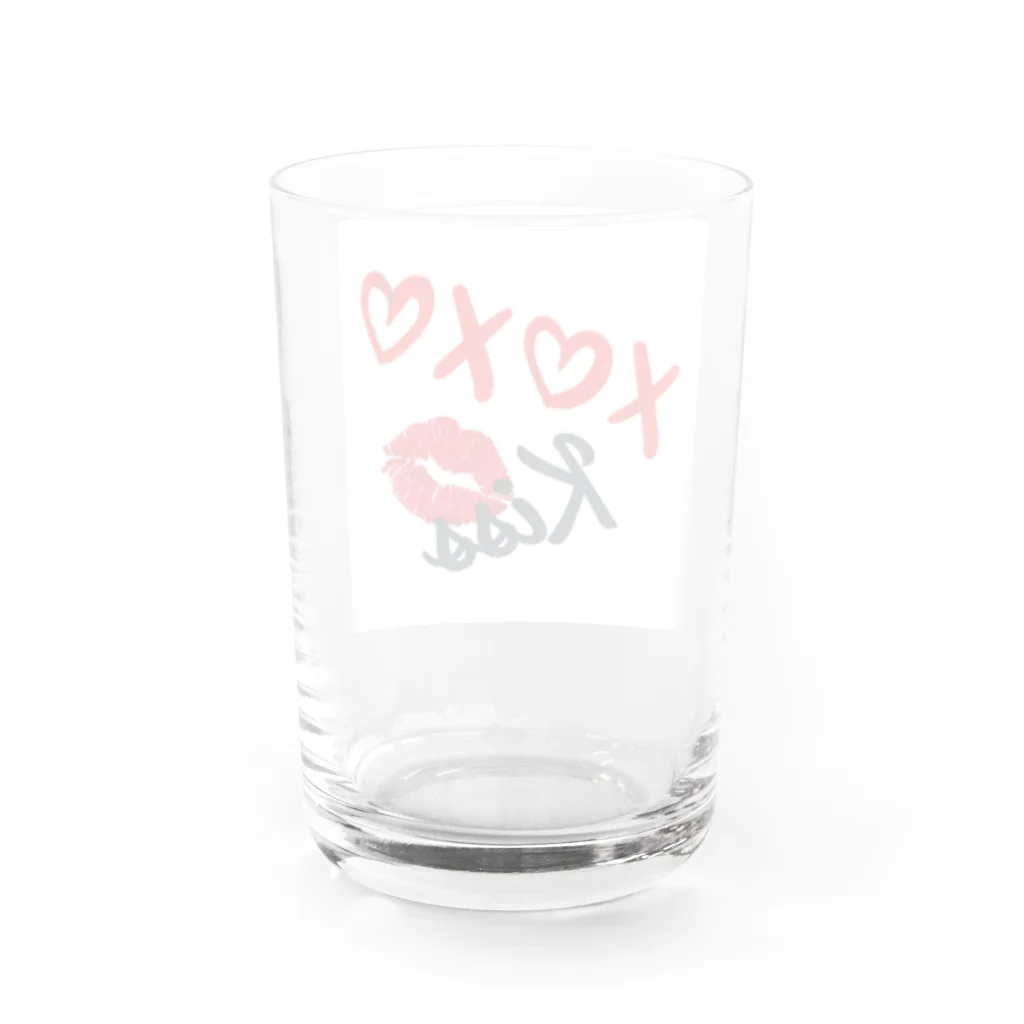 a♡のkiss Water Glass :back