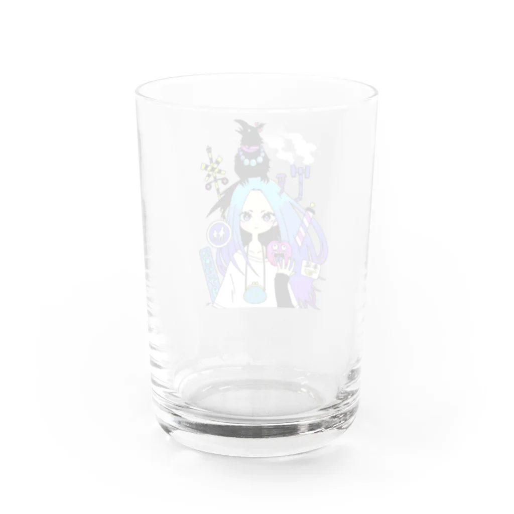 北極まぐのおさんぽ Water Glass :back