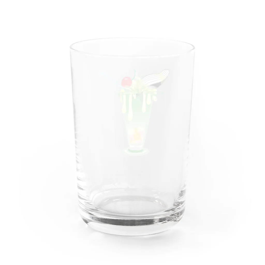 yuki_M2の鯨メロンソーダ Water Glass :back