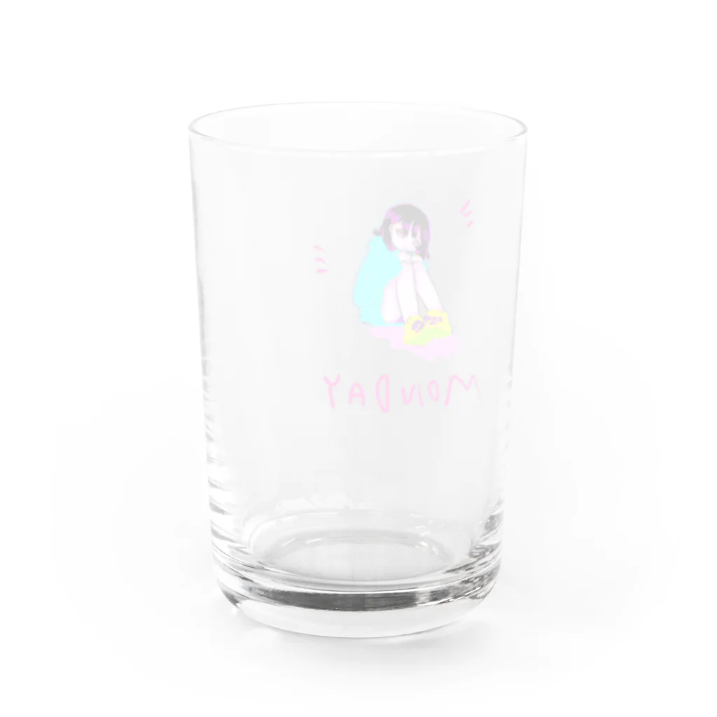 おしゃちのまるまりまんでいがーる Water Glass :back