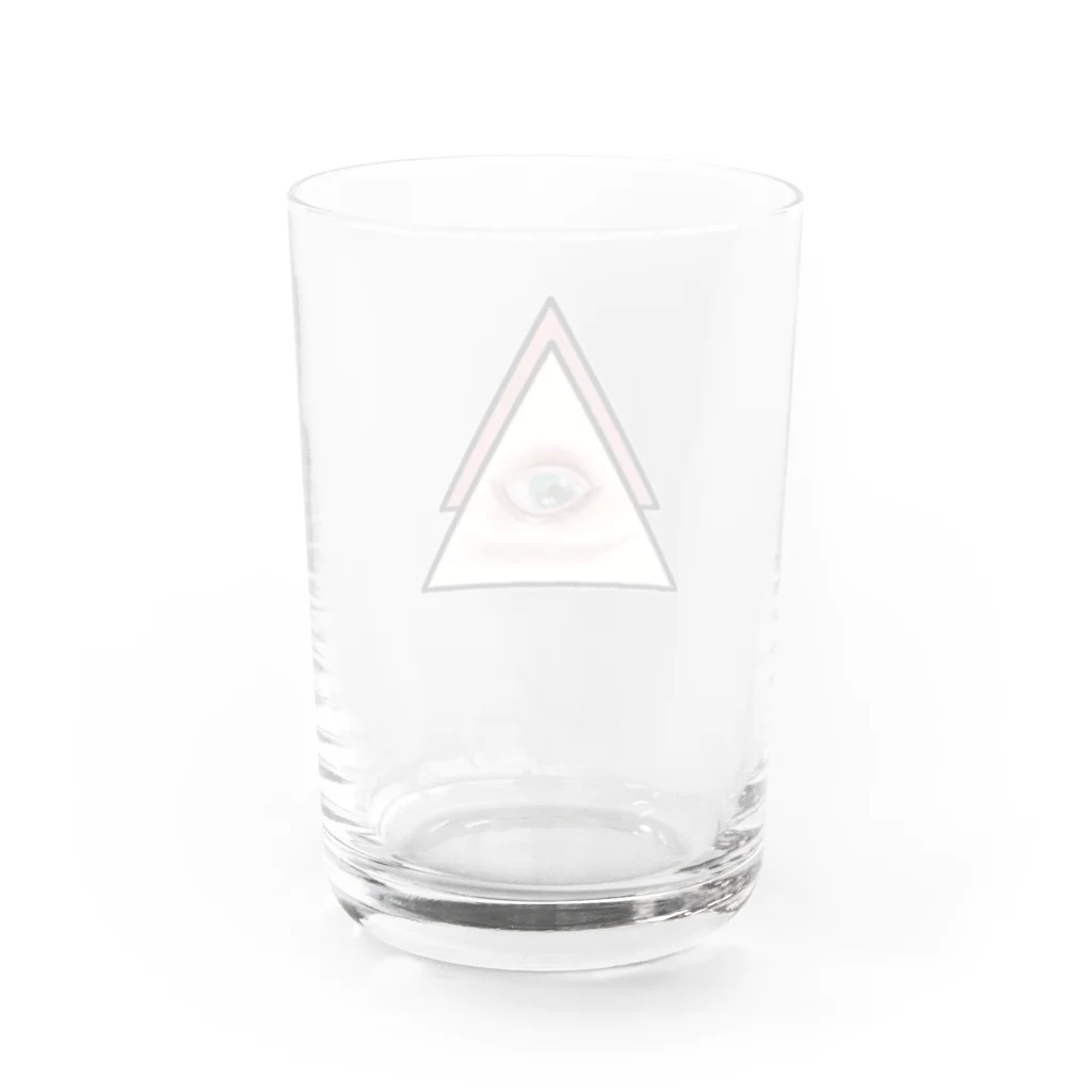 魔法の絨毯✋( ᐙ )のeye ピンク Water Glass :back