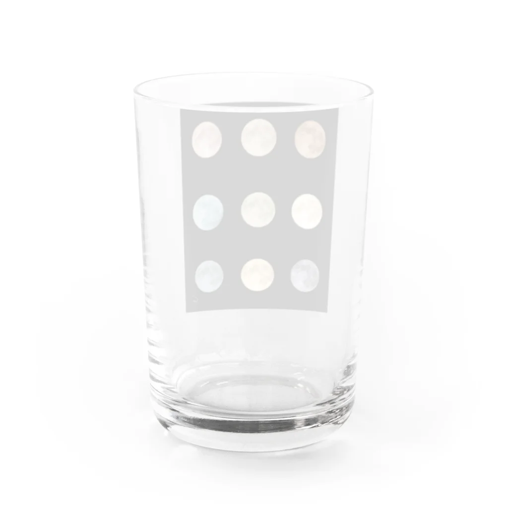 そか・そわれの大好きな月を並べる Water Glass :back