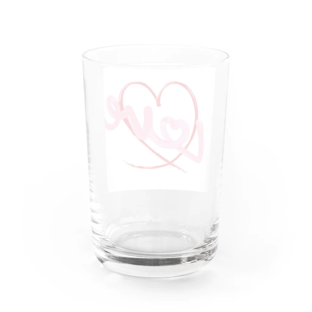 a♡のLove Water Glass :back