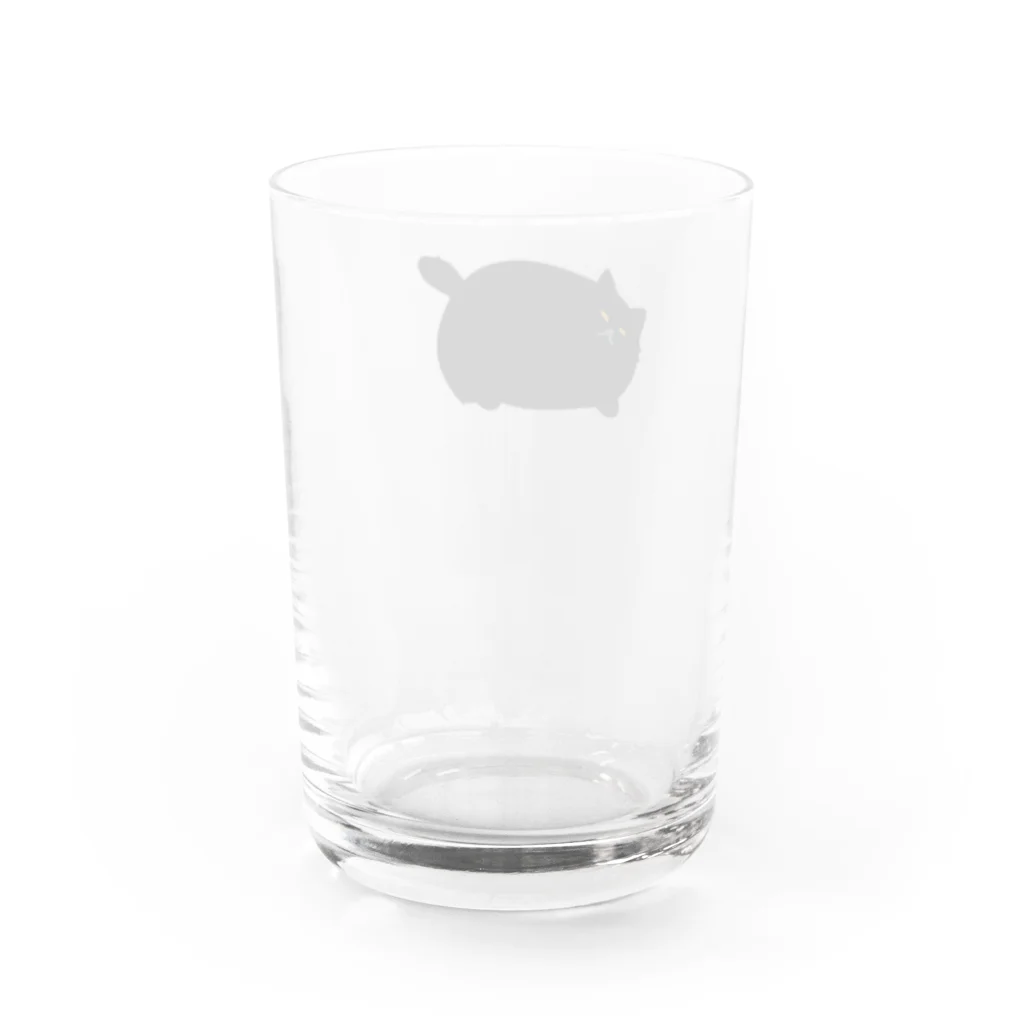 ニャポハウス（NEKO）の黒猫ニャポポさん Water Glass :back