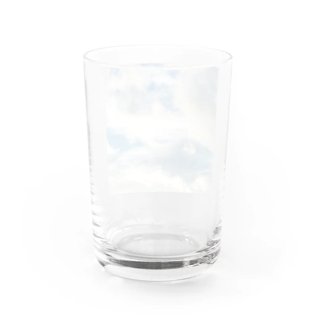 まつりの流れゆく雲 Water Glass :back