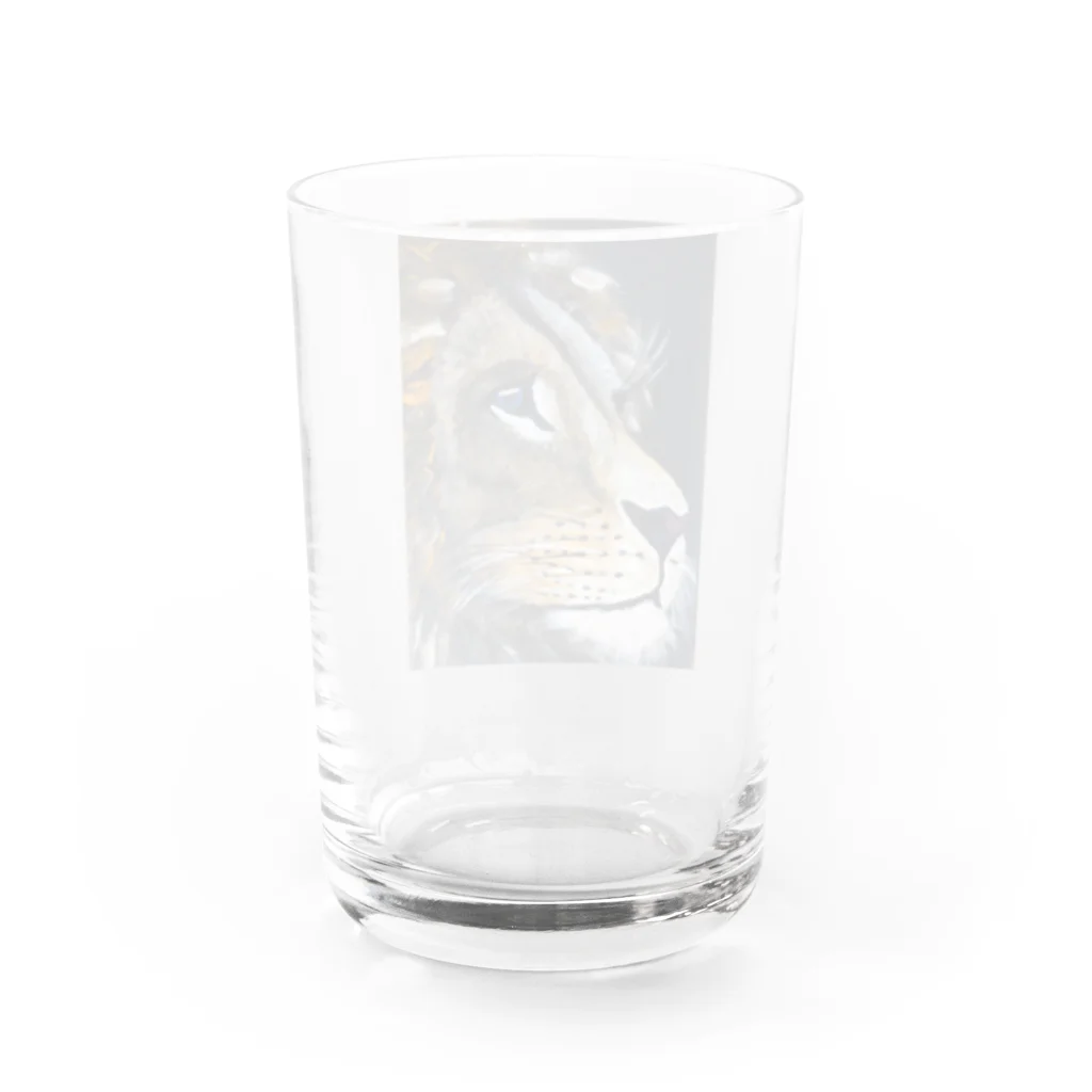 kiyoshisunのライオンのまっちん Water Glass :back