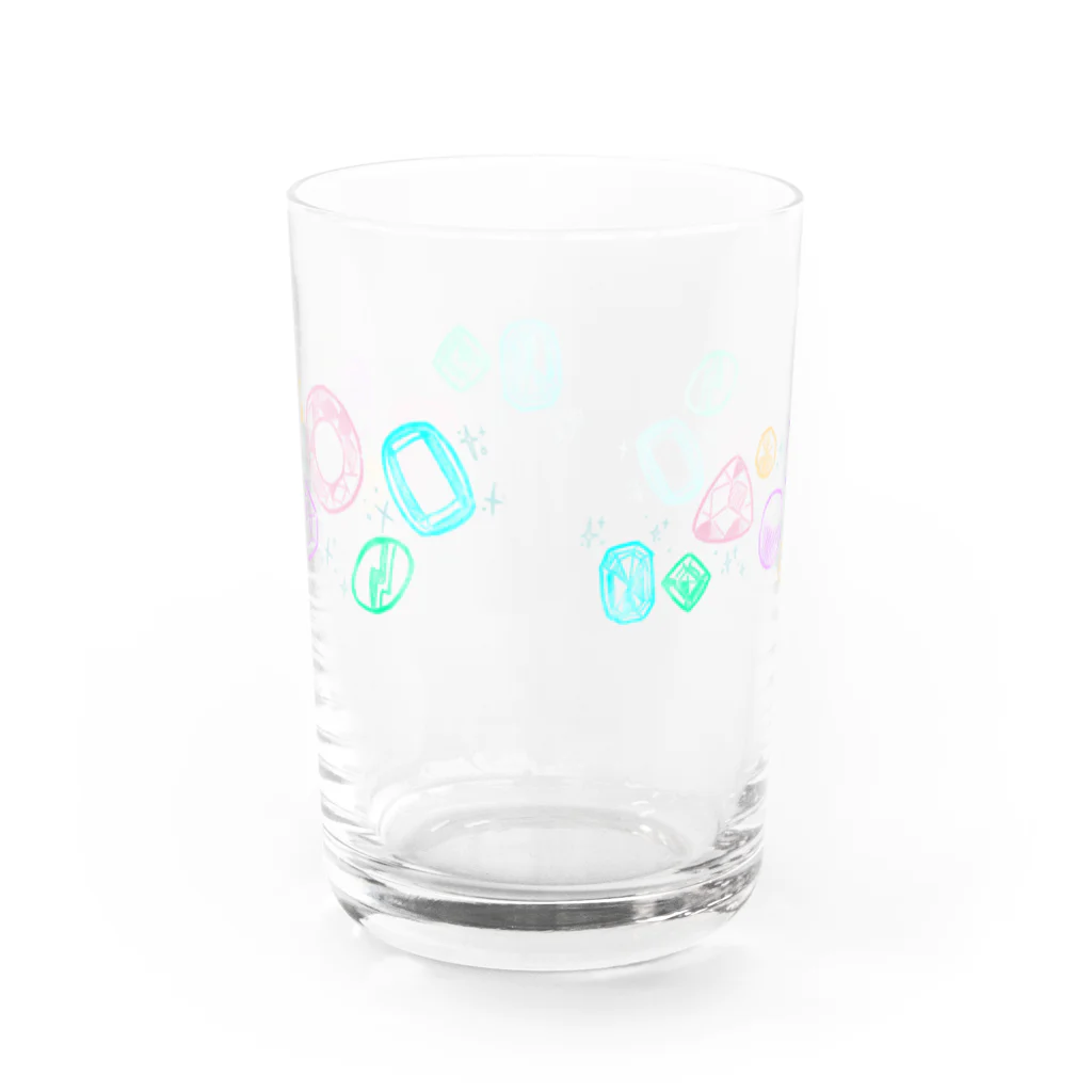 生鮮市場ててらてらのほうせきグラス Water Glass :back