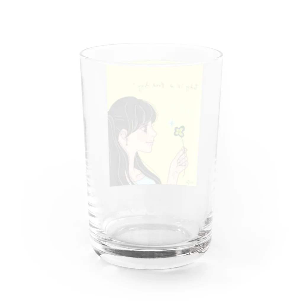 Ｍ✧Ｌｏｖｅｌｏ（エム・ラヴロ）の今日はいい日だ♪ Water Glass :back