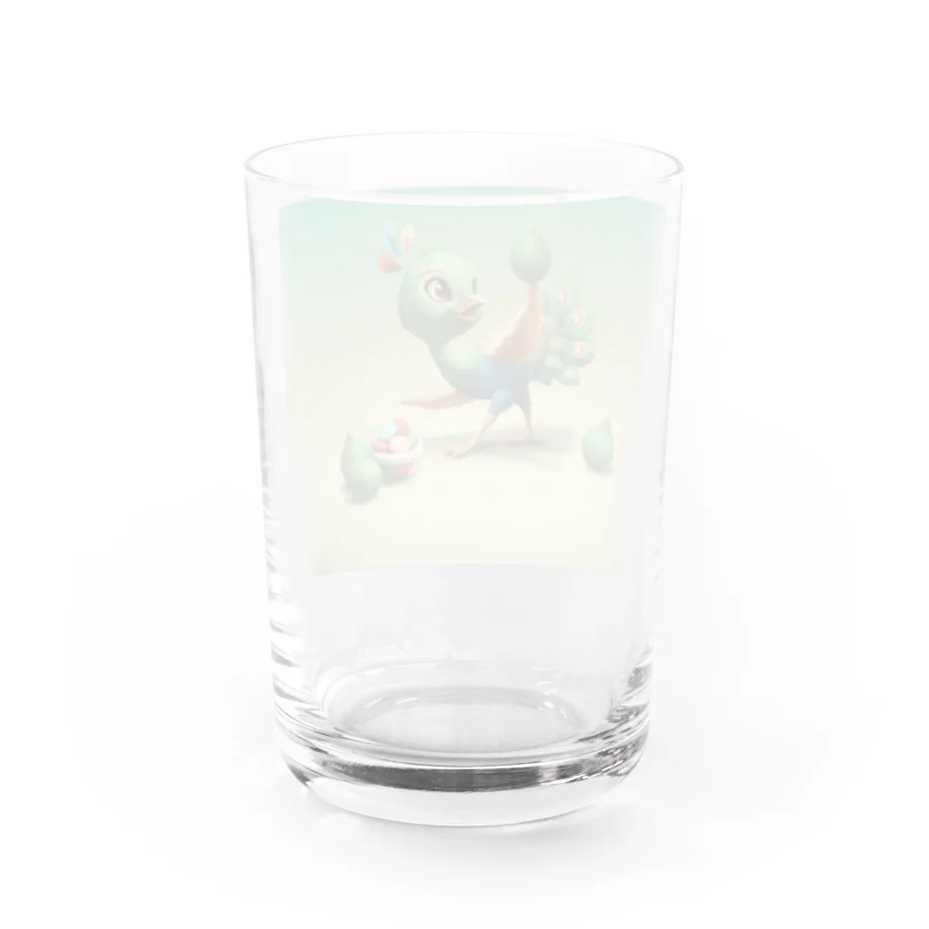 猫族＊犬族の部屋の猫族＊犬族の部屋『孔雀の言いぶん』 Water Glass :back