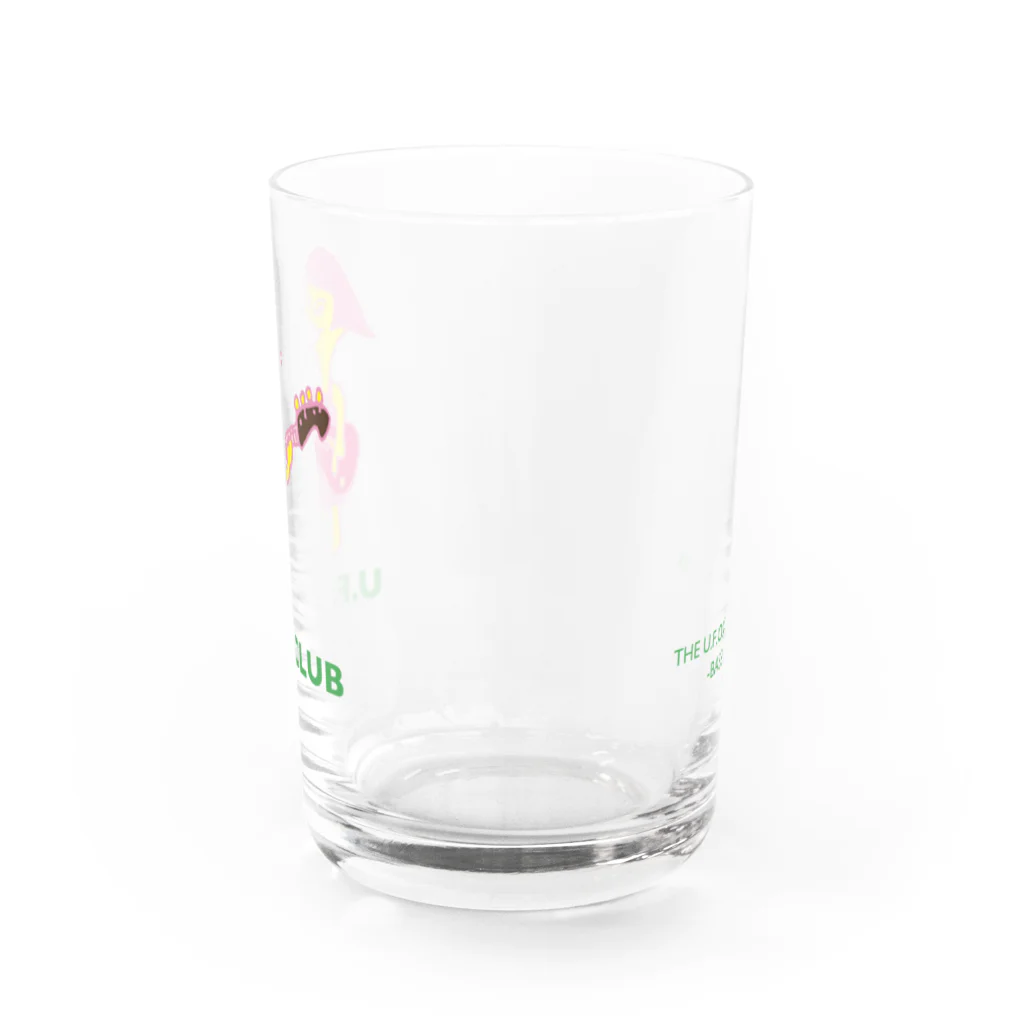 東高円寺U.F.O.CLUB webshopのU.F.O.CLUBオリジナルグラス【BASS GAL ver.】 Water Glass :back