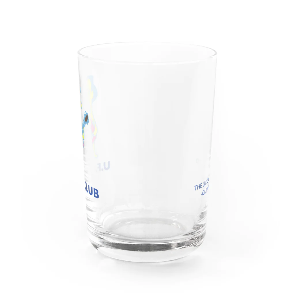 東高円寺U.F.O.CLUB webshopのU.F.O.CLUBオリジナルグラス【GUITAR MAN ver.】 Water Glass :back