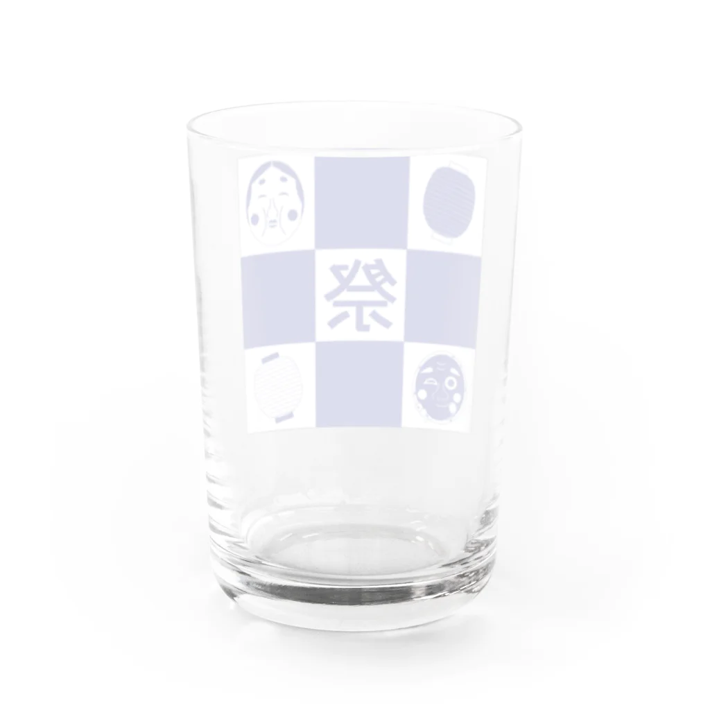 時雨の祭りグリッド Water Glass :back