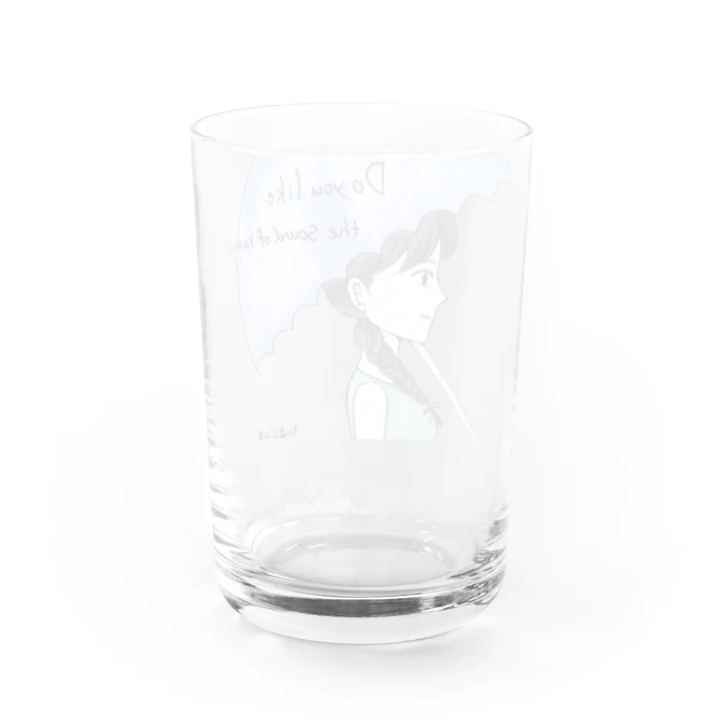 ひよこ工房の雨の音は好き？ Water Glass :back