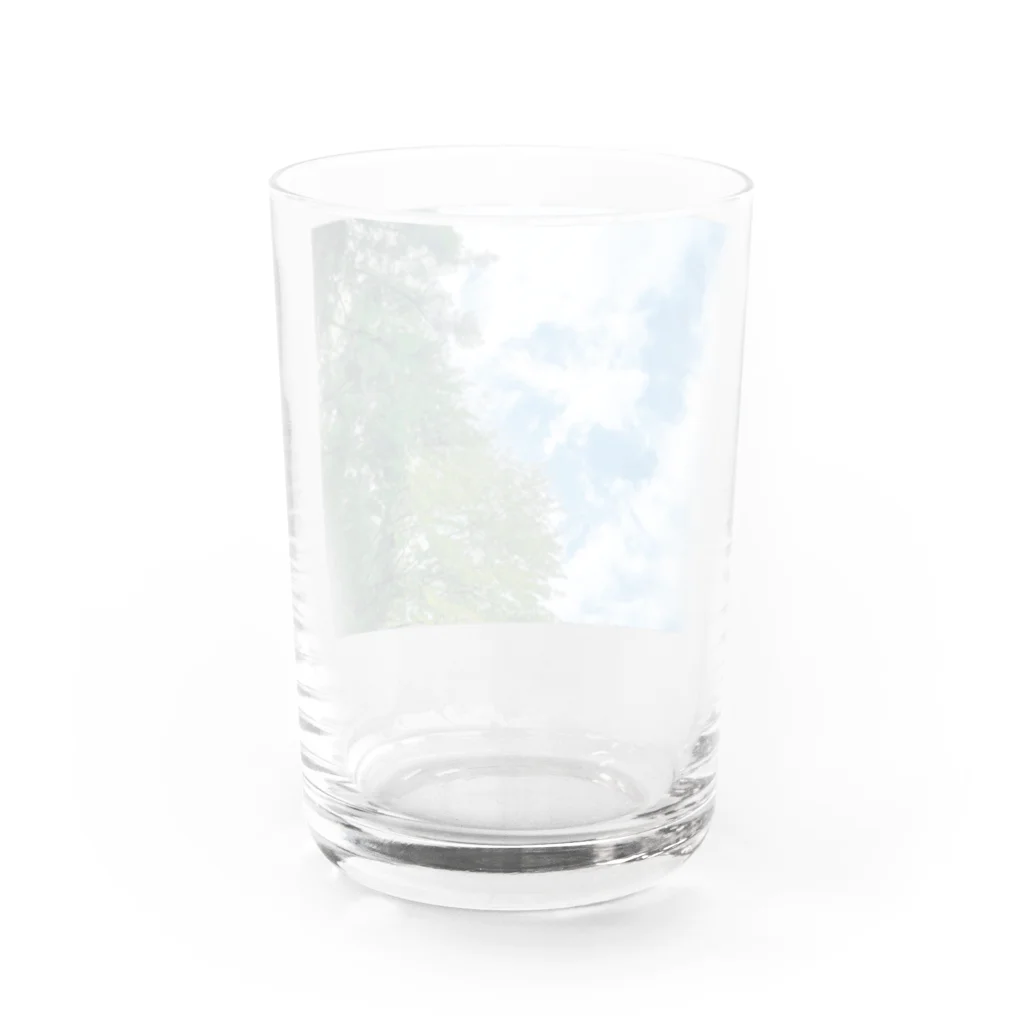 まつりのある日見上げた空 Water Glass :back