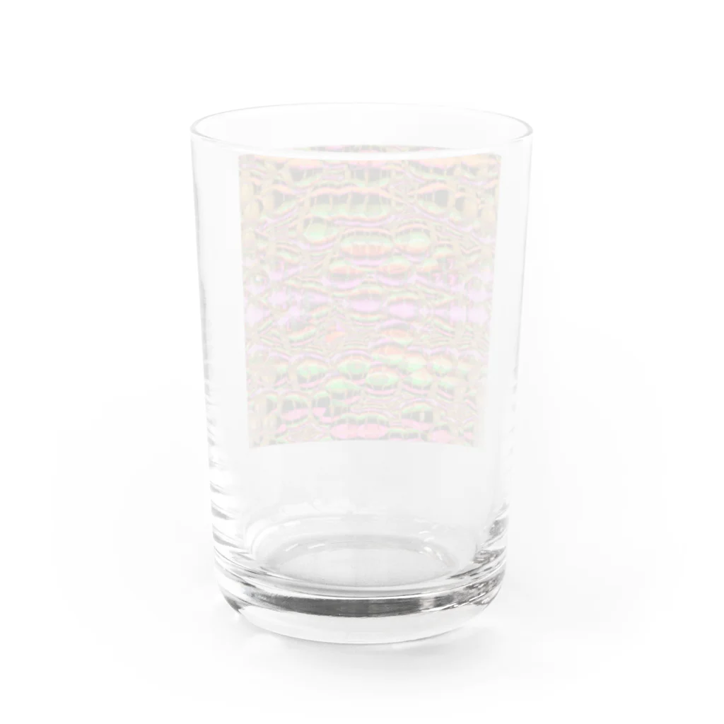 egg Artworks & the cocaine's pixの『m₳d.。o○』 Water Glass :back
