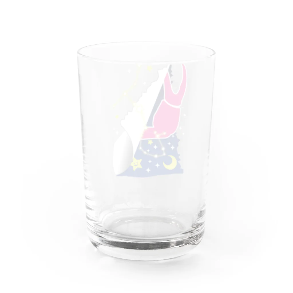 ナナヨショップの夜を連れてくるサソリくん Water Glass :back